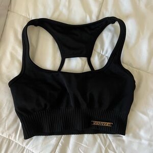 Oh Polly Bo+Tee Women's Black Sports Bra